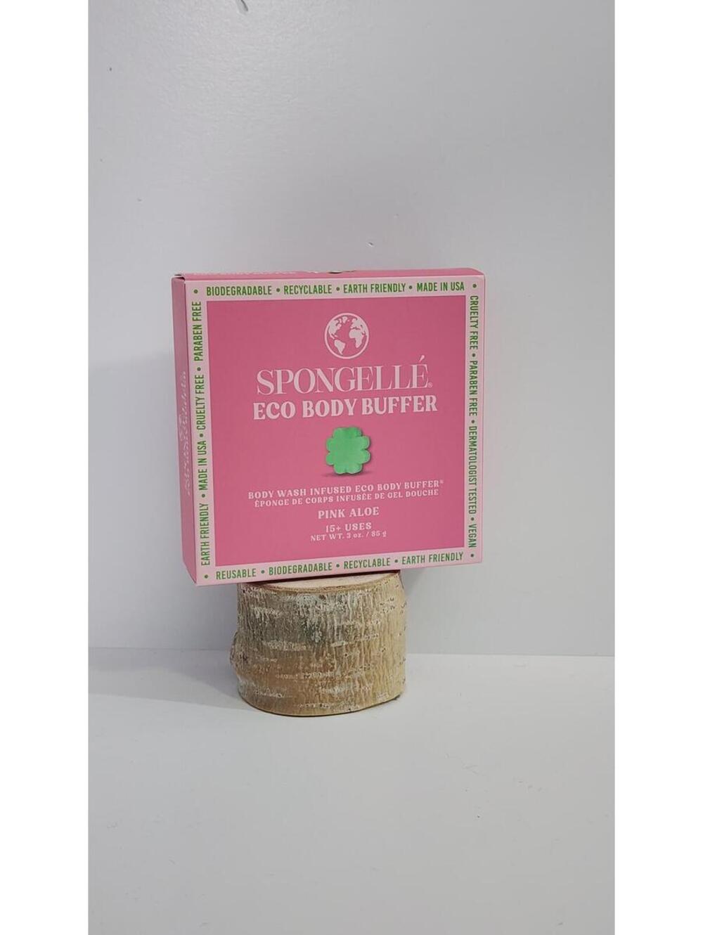 Spongellé Eco Body Buffer Pink Aloe - All-In-One Body Treatment
